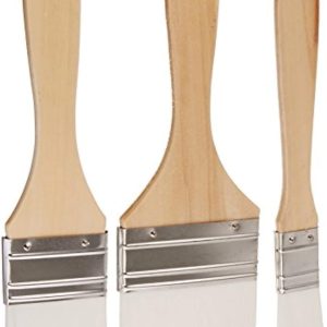 Plaid Nylon Chip Brush Set, 44289 White, 3 Piece Assortment